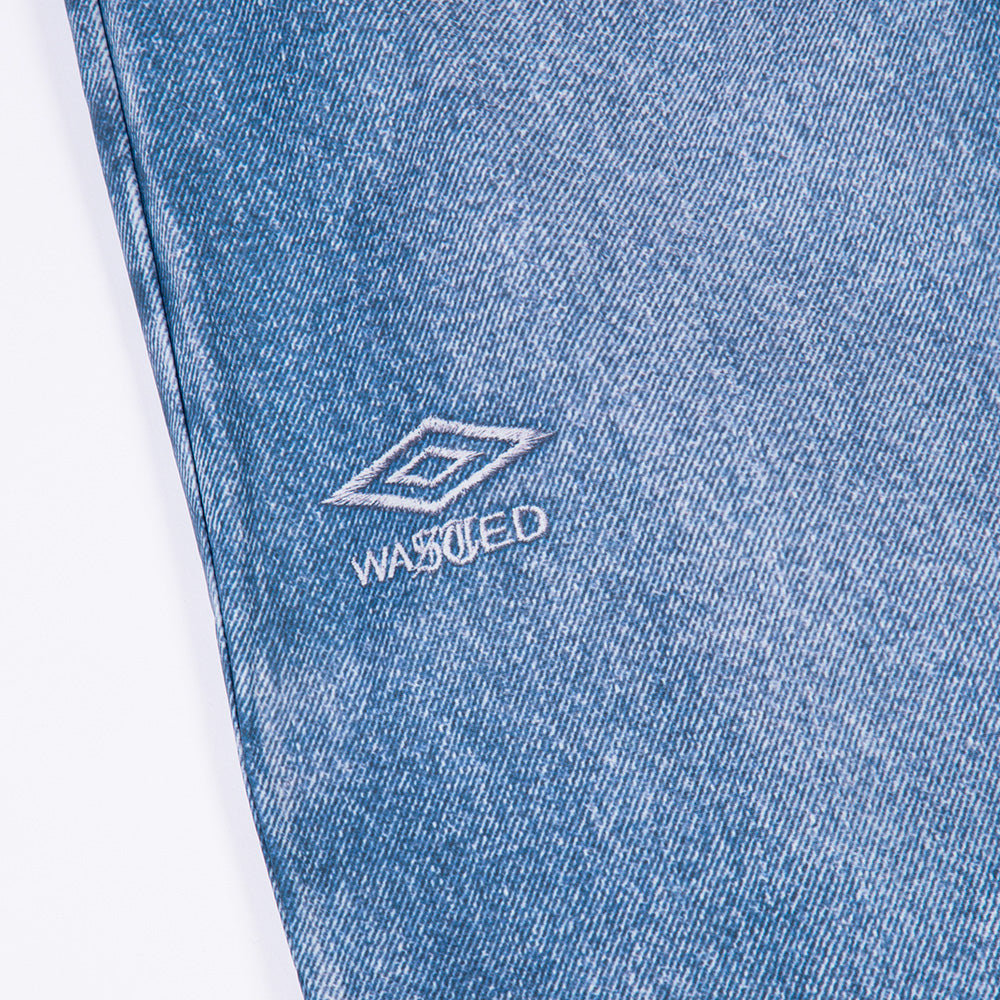 wasted paris wputop umbro trompe loeil overpant washed blue