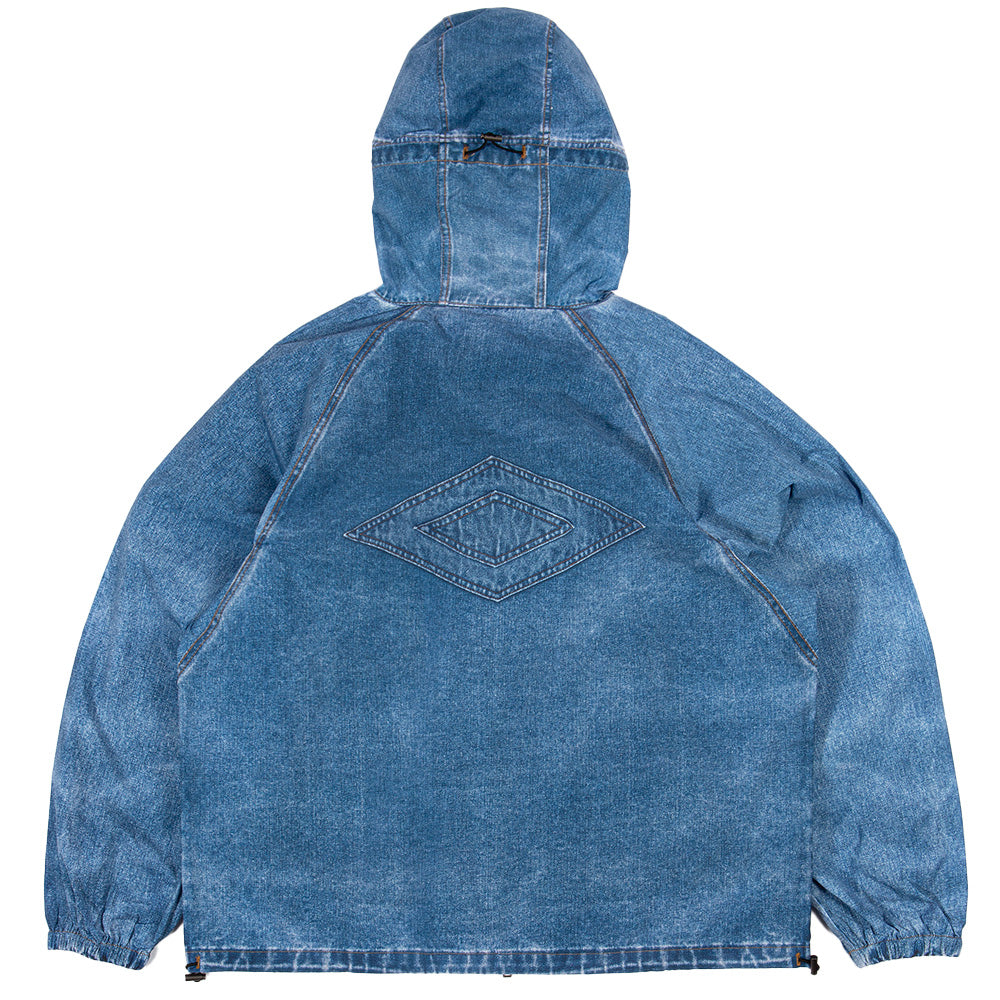 wasted paris wputow umbro trompe loeil windbreaker washed blue