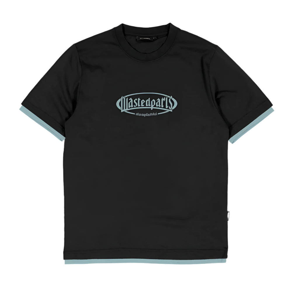 wasted paris wpytnt yard t nine t shirt blacklight blue