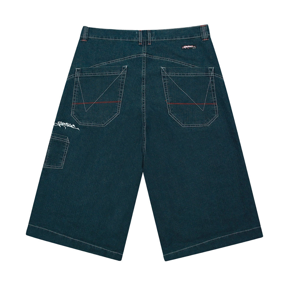 yardsale yssds slub denim shorts navy