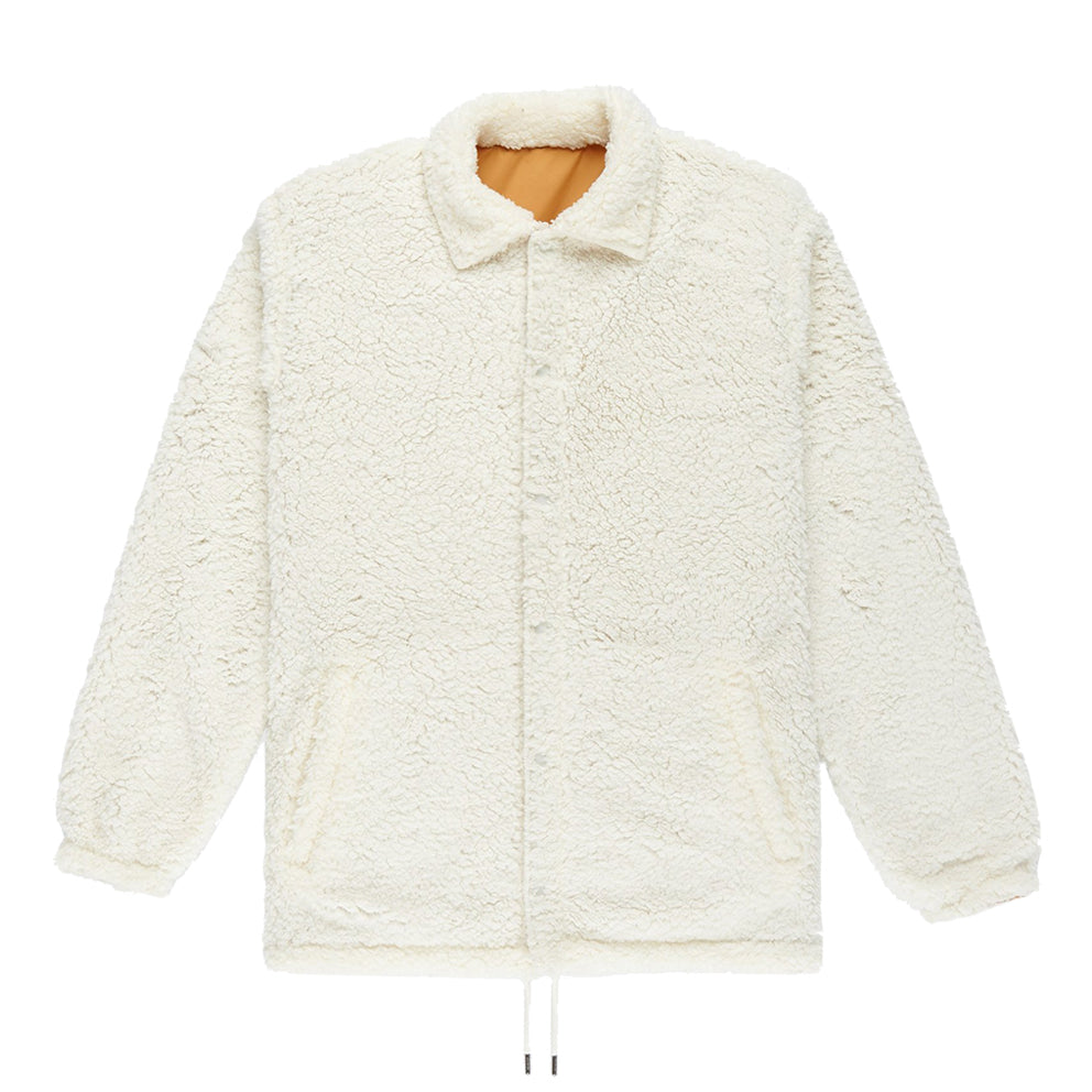 10.deep 183td0624 reversible poodle fleece™ coachs jacket whitebrown