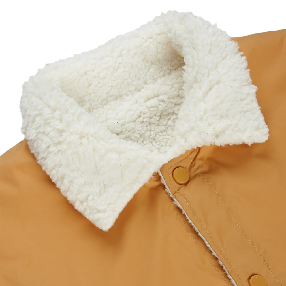10.deep 183td0624 reversible poodle fleece™ coachs jacket whitebrown