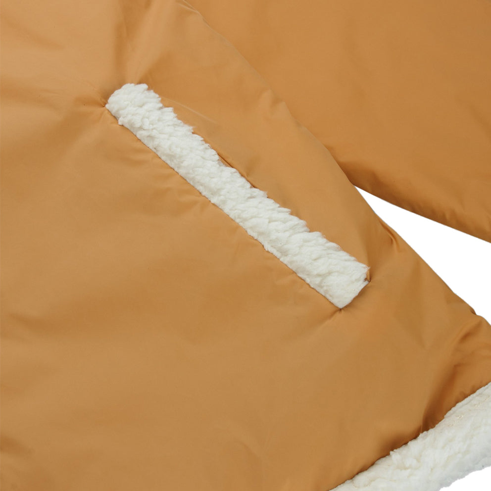 10.deep 183td0624 reversible poodle fleece™ coachs jacket whitebrown