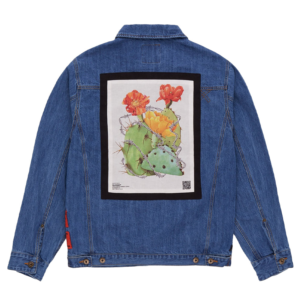10.deep 191td2201 keep back denim jacket blue