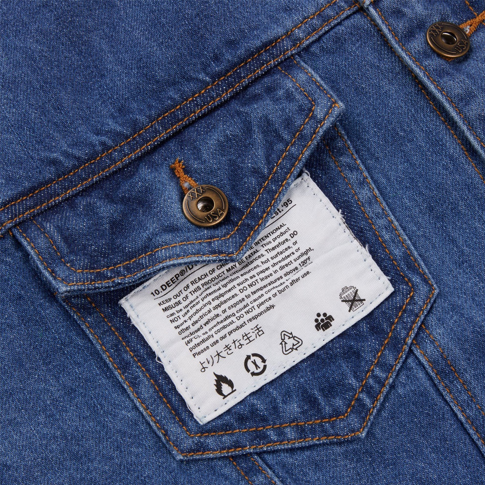 10.deep 191td2201 keep back denim jacket blue