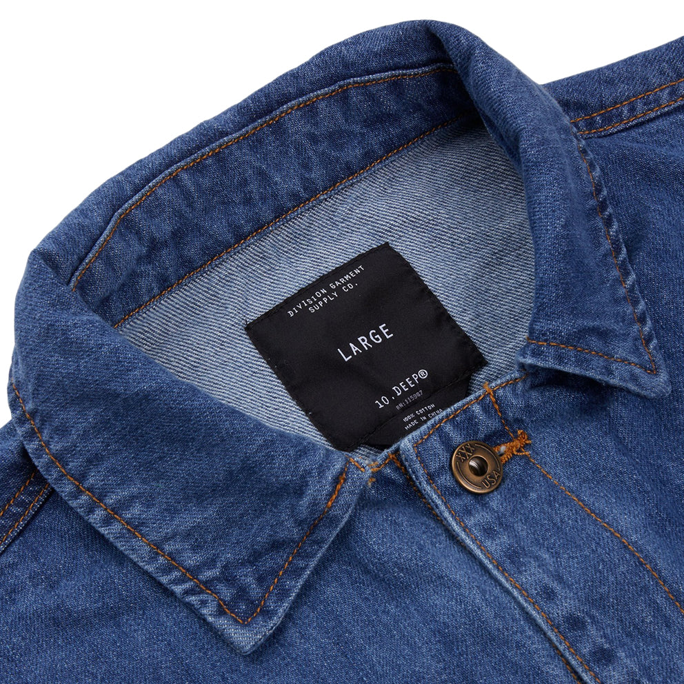10.deep 191td2201 keep back denim jacket blue