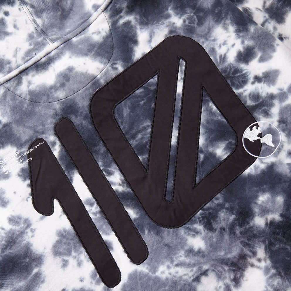 10.deep 191td4001 disintegration hoodie black
