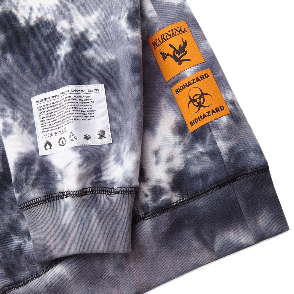 10.deep 191td4001 disintegration hoodie black