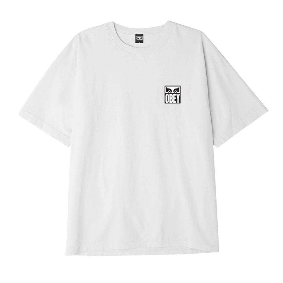 OBEY OBEY OBEY EYES ICON 2 HEAVYWEIGHT TEE // WHITE