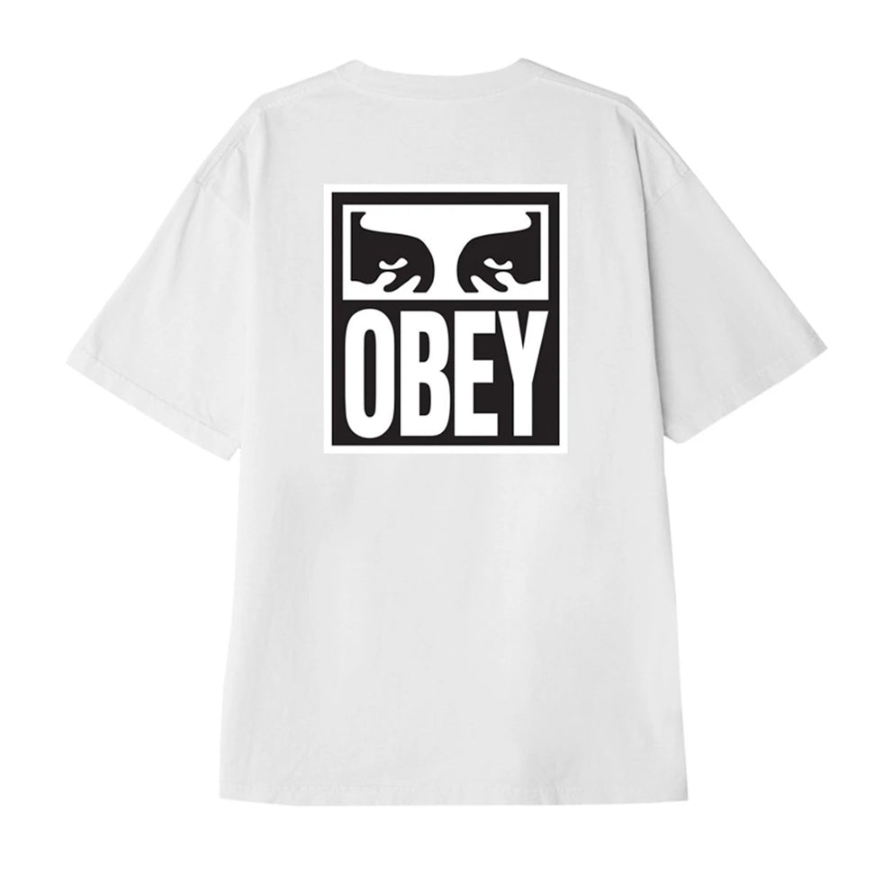 OBEY OBEY OBEY EYES ICON 2 HEAVYWEIGHT TEE // WHITE