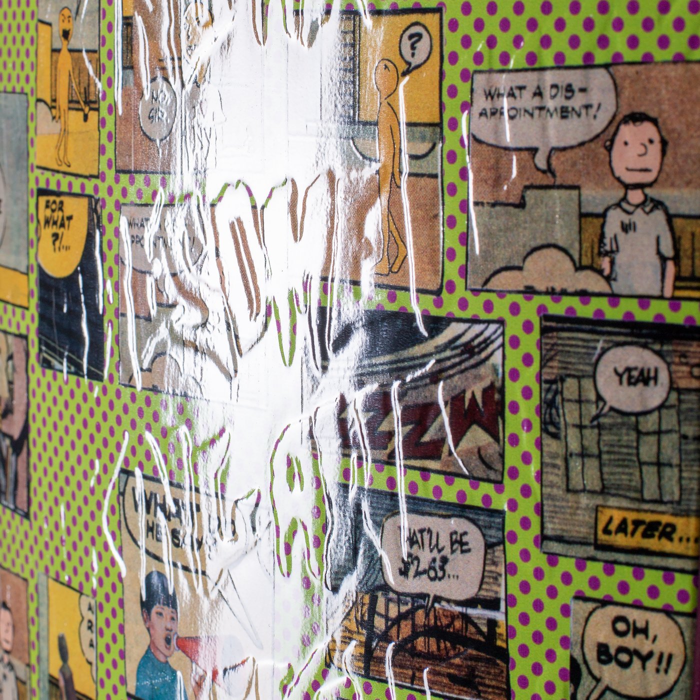 FUCKING AWESOME FUCKING AWESOME COMIC NEON GREEN DECK // 8.18"