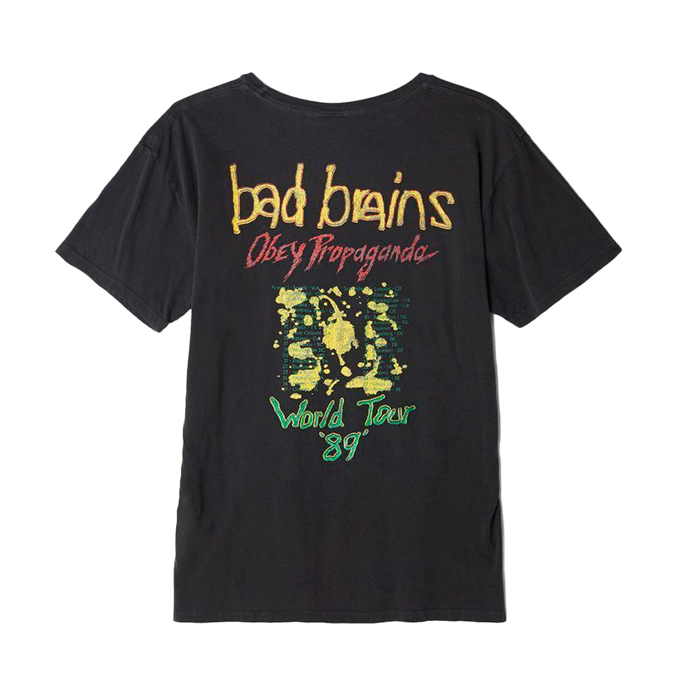 OBEY BAD BRAINS X OBEY 89 TOUR TEE // DUSTY BLACK