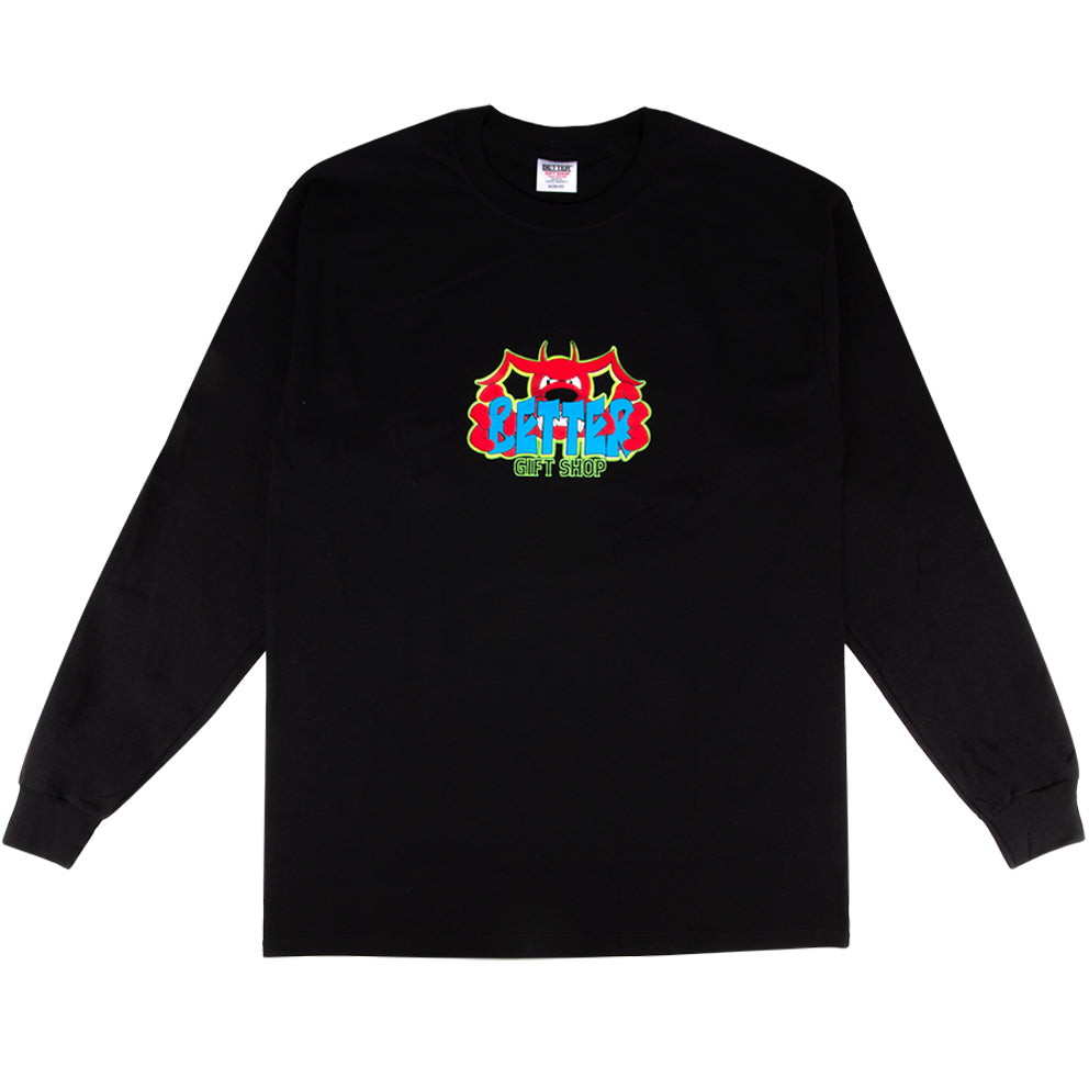 BETTER-b0221t003 gift shop hell bent "hellbent" ls t shirt black