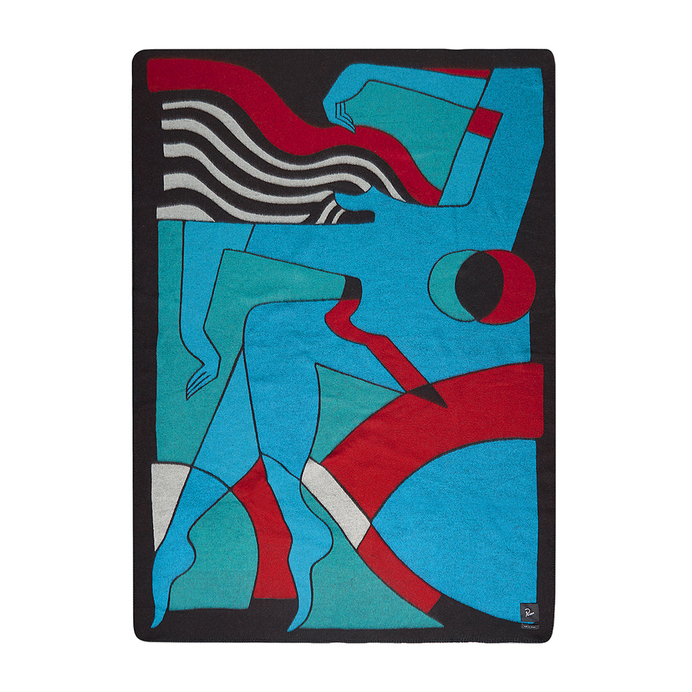BY PARRA 46535 TRAPPED WOOL BLANKET MULTI