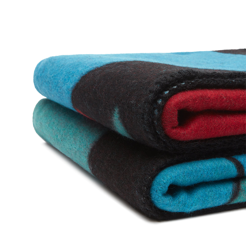 BY PARRA 46535 TRAPPED WOOL BLANKET MULTI