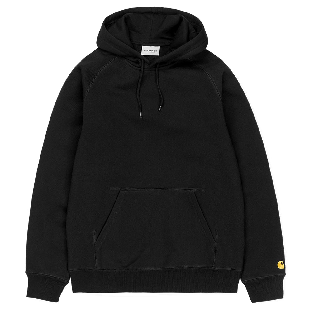 CARHARTT WIP CARHARTT WIP HOODED CHASE SWEATSHIRT // BLACK/GOLD