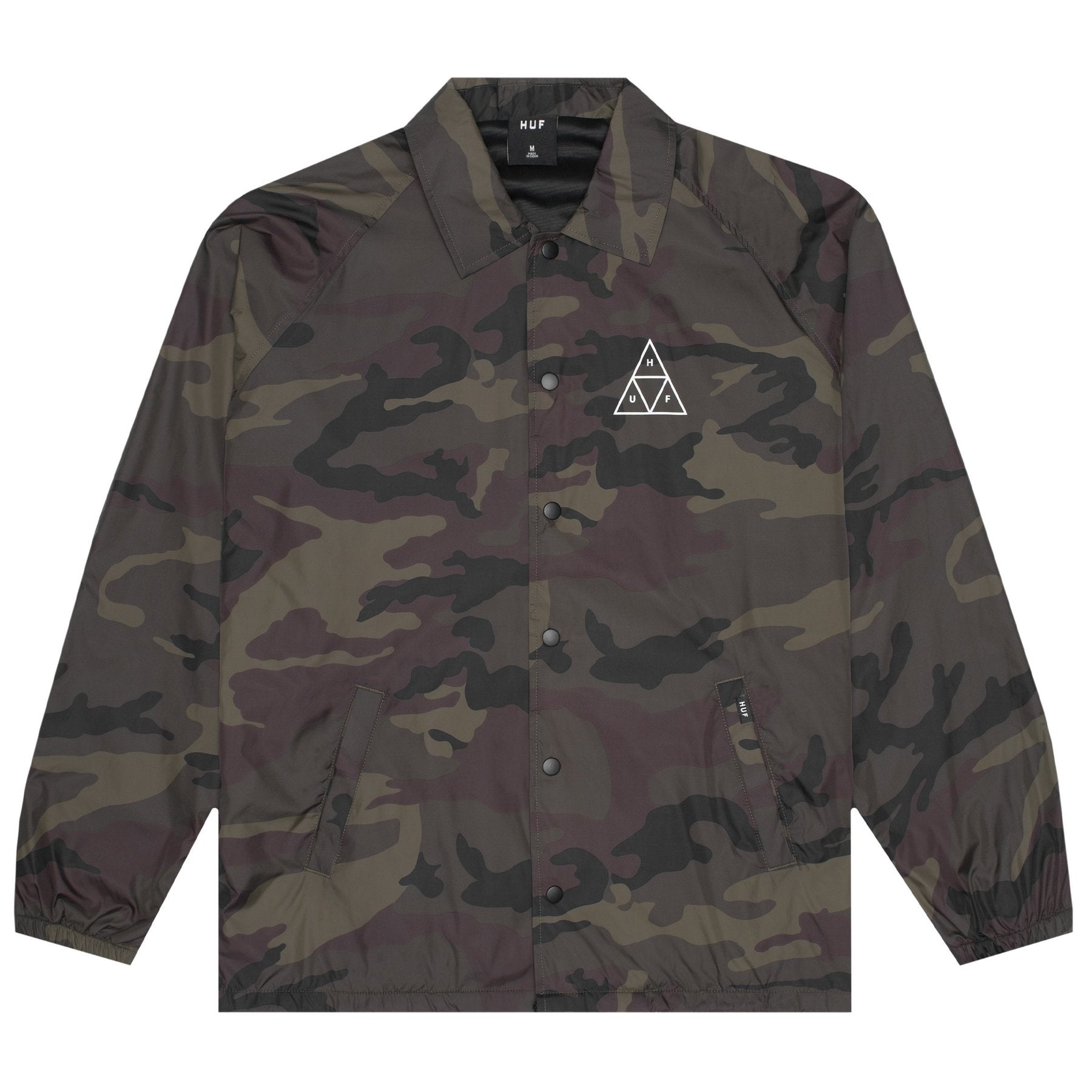 HUF HUF TRIPLE TRIANGLE COACHES JACKET // WOODLAND