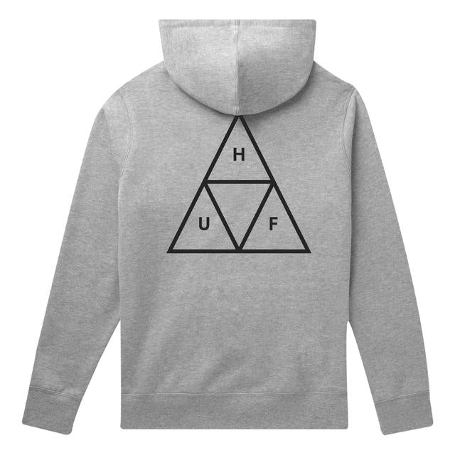 HUF HUF ESSENTIALS TRIPLE TRIANGLE PULLOVER HOODIE // GREY HEATHER