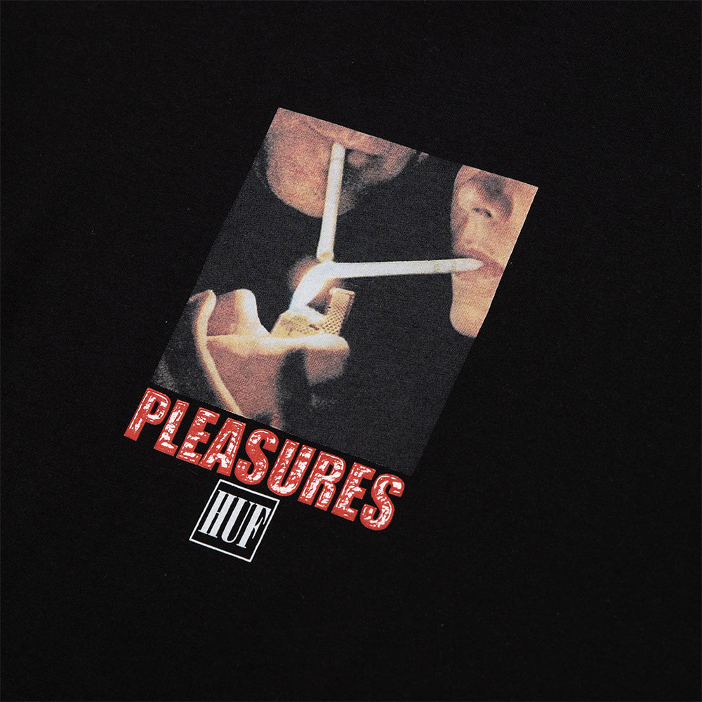 HUF HUF X PLEASURE TOGETHER T-SHIRT // BLACK
