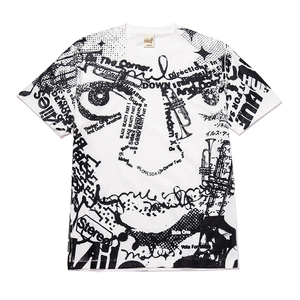 HUF HUF VOTE FOR MILES S/S TEE // WHITE