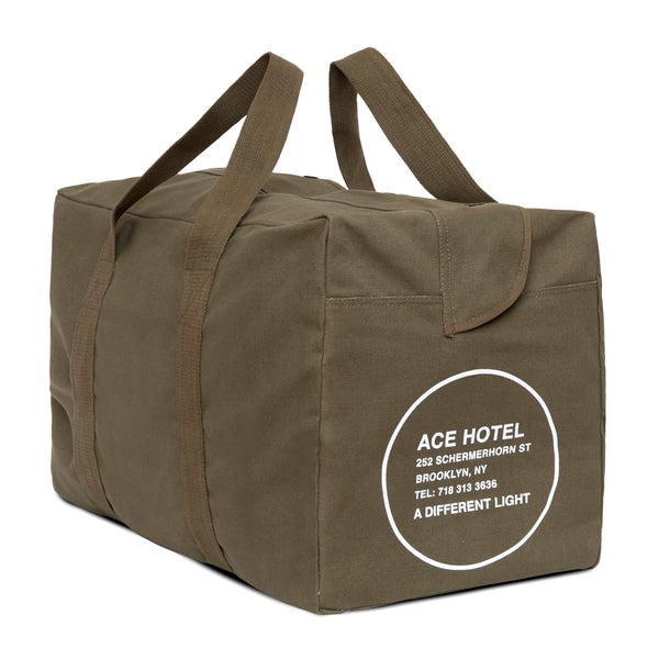 incase ace hotel duffel bag olive drab