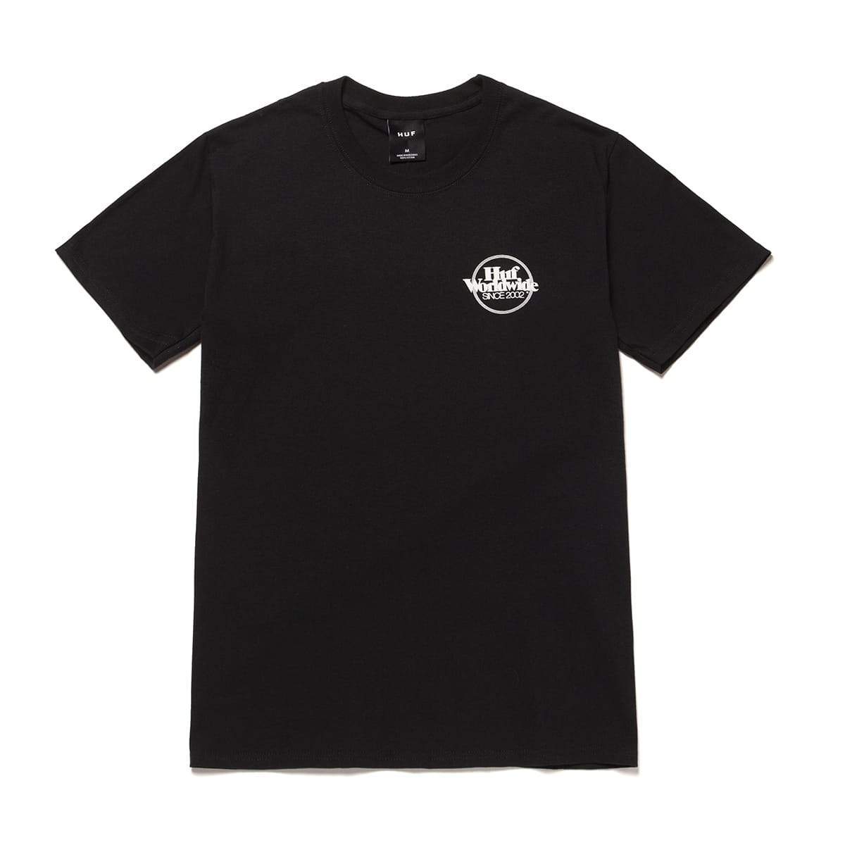 HUF HUF ISSUES LOGO PUFF S/S TEE // BLACK
