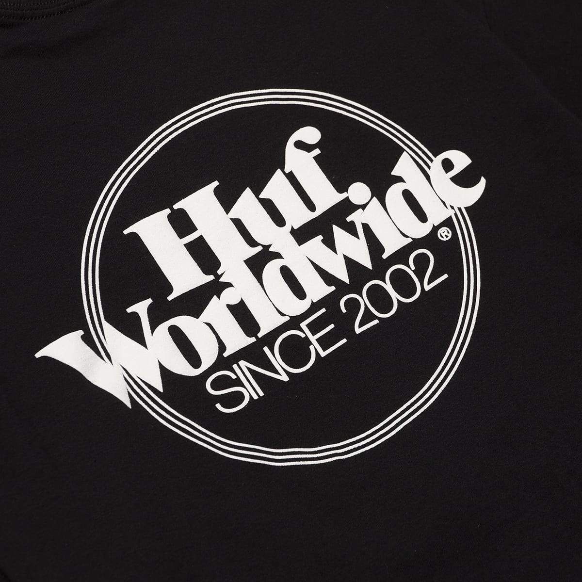 HUF HUF ISSUES LOGO PUFF S/S TEE // BLACK