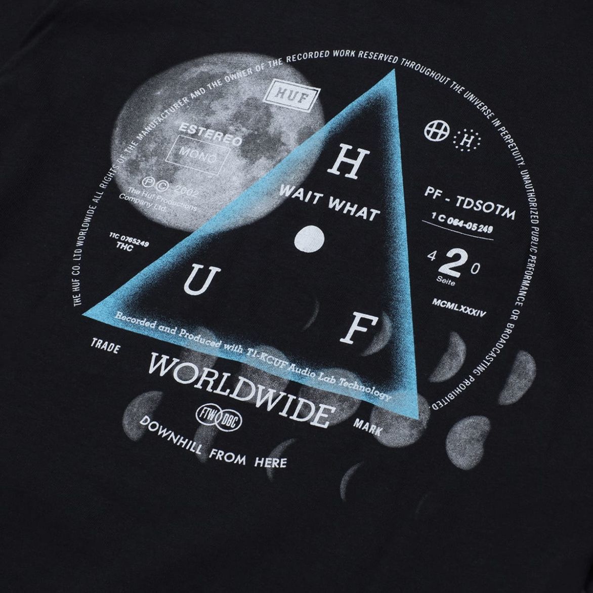 HUF HUF MOONS S/S TEE // BLACK