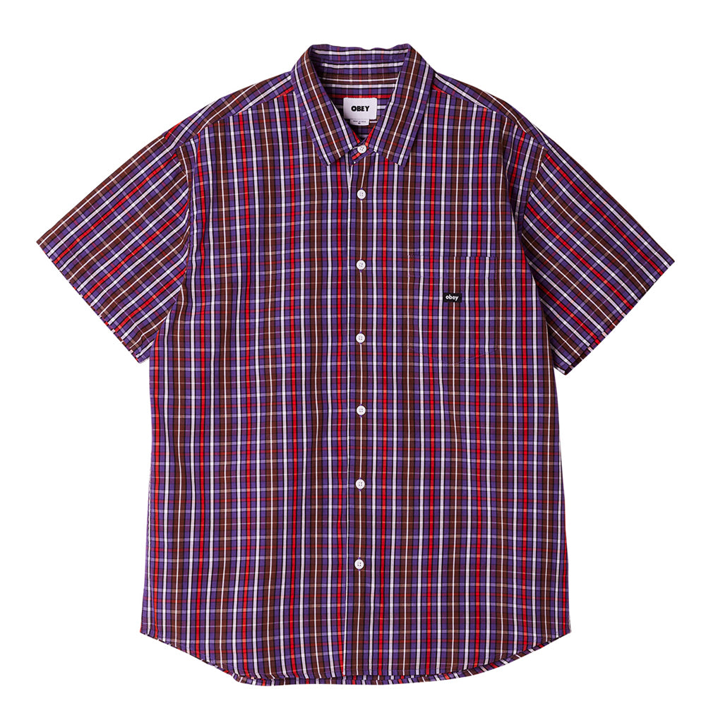 OBEY 181210347 TIM WOVEN LAVENDER SILK MULTI