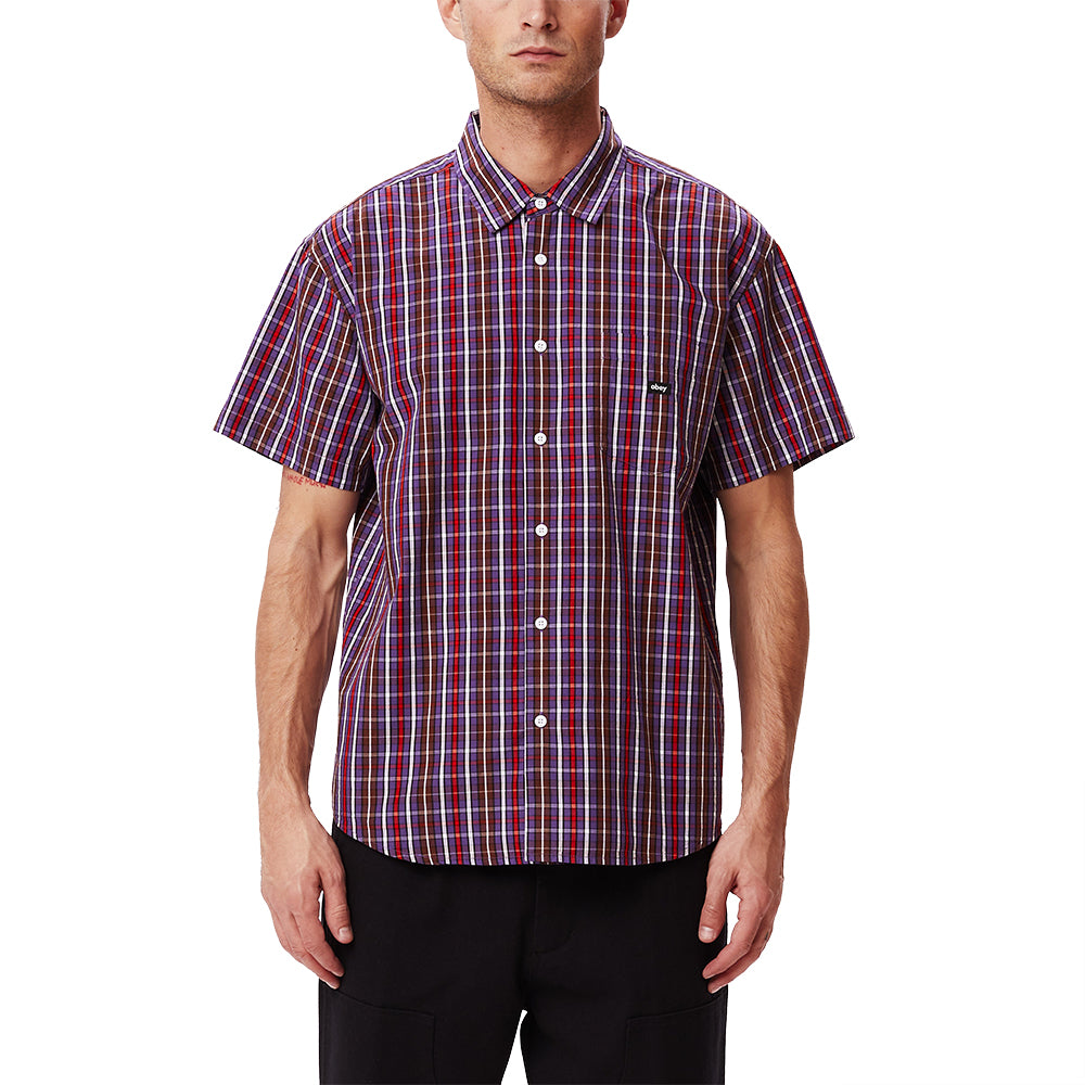 OBEY 181210347 TIM WOVEN LAVENDER SILK MULTI