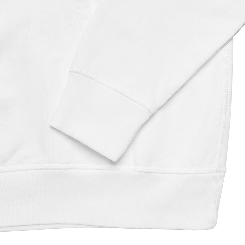 PARRA 47135 BIRD FACE FONT HOODED SWEATSHIRT WHITE