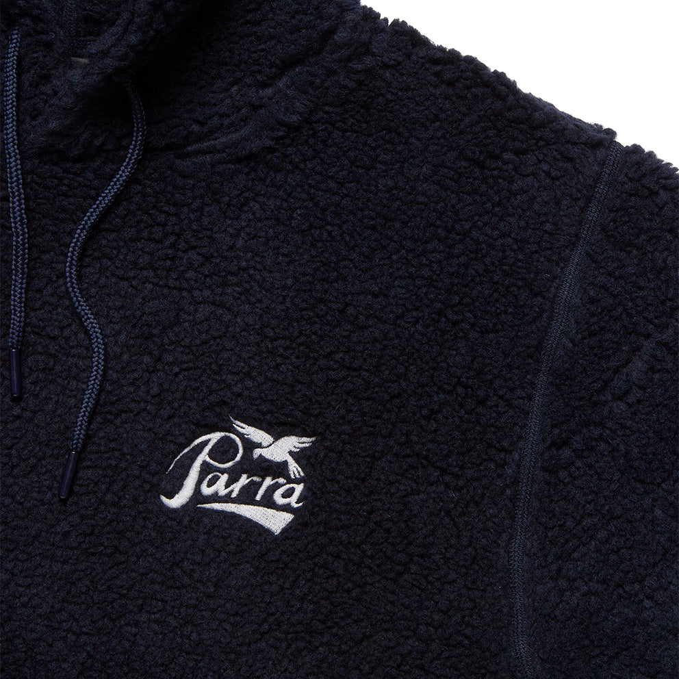 BY PARRA 46330 PENCIL BIRD POLAR FLEECE PULLOVER NAVY BLUE