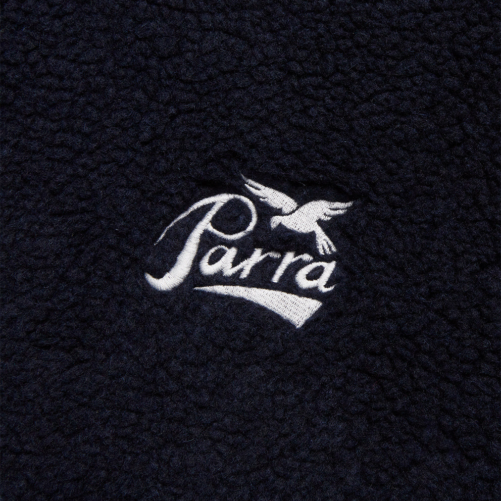 BY PARRA 46330 PENCIL BIRD POLAR FLEECE PULLOVER NAVY BLUE