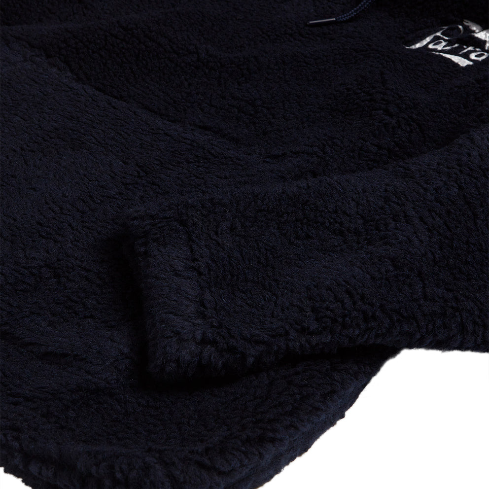 BY PARRA 46330 PENCIL BIRD POLAR FLEECE PULLOVER NAVY BLUE