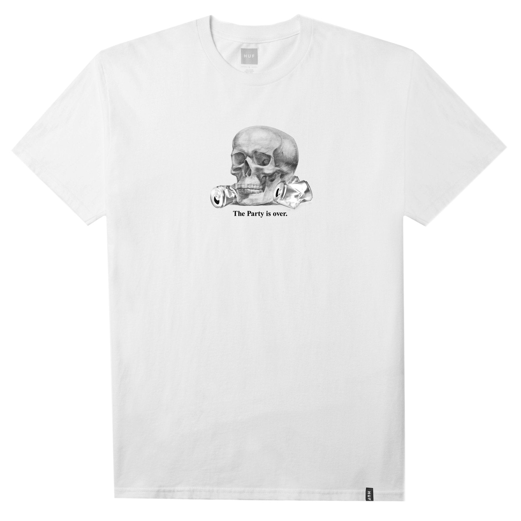 HUF HUF PARTYS OVER T-SHIRT // WHITE