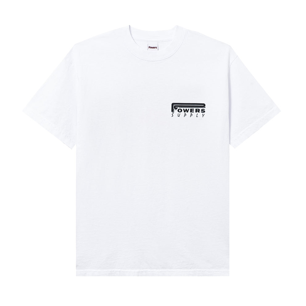 POWERS SUPPLY POWERS SUPPLY PRAY COLLAGE SS TEE // WHITE