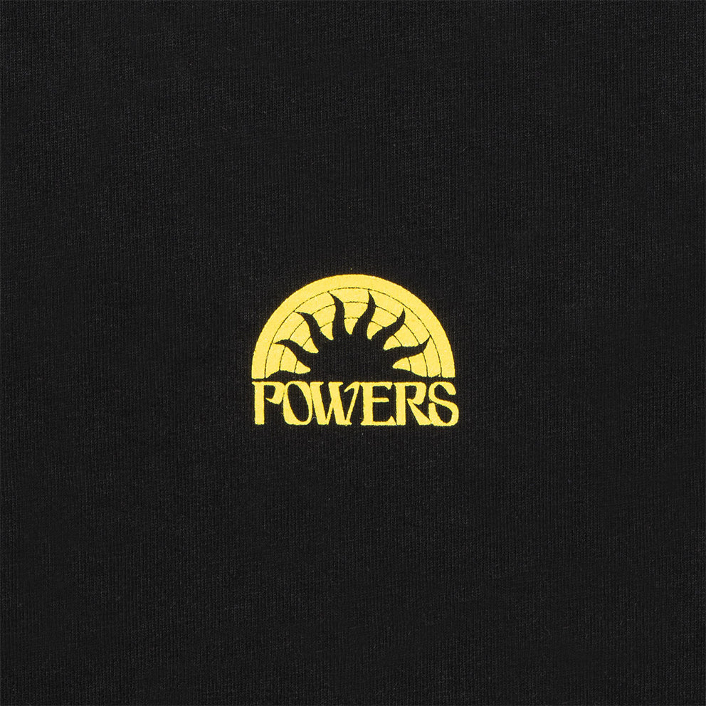 POWERS SUPPLY POWERS SUPPLY SUN SS TEE // BLACK