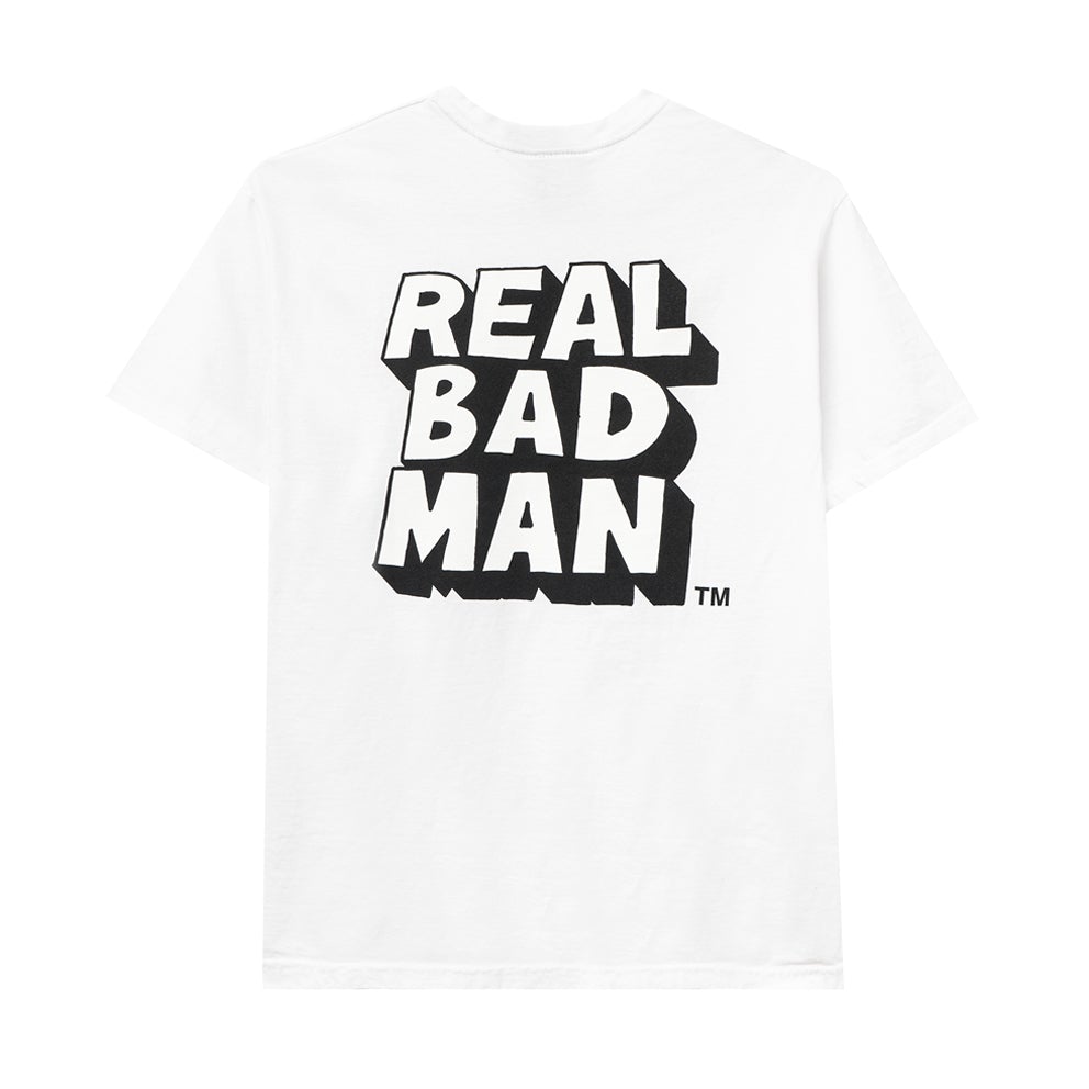 REAL BAD MAN RBM 6036 LOGO TEE VOL 6 SS TEE WHITE