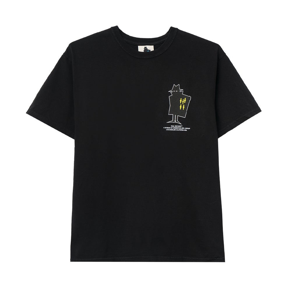 REAL BAD MAN REAL BAD MAN LOGO TEE VOL 6 TEE // BLACK