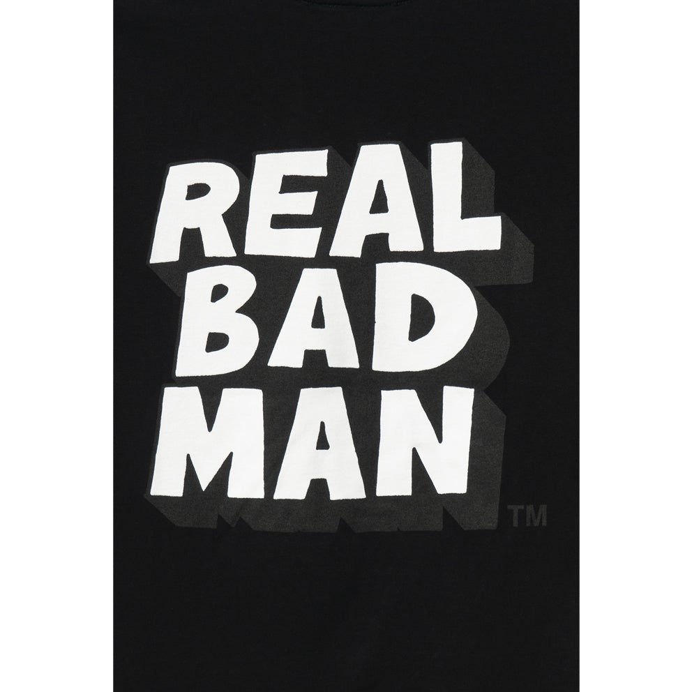 REAL BAD MAN REAL BAD MAN LOGO TEE VOL 6 TEE // BLACK