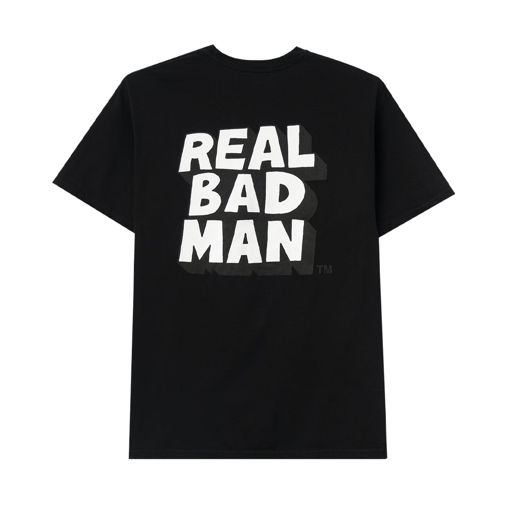 REAL BAD MAN REAL BAD MAN LOGO TEE VOL 6 TEE // BLACK