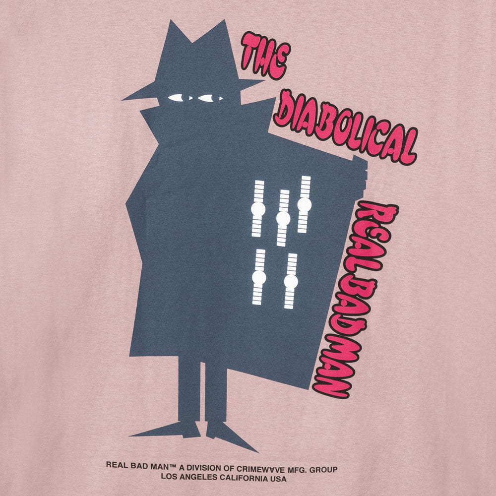 REAL BAD MAN RBM08024 the diabolical rbm l s tee mauve