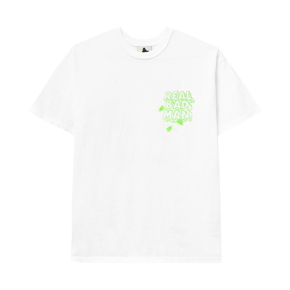 REAL BAD MAN RBM7057 ASSHOLE SS TEE WHITE