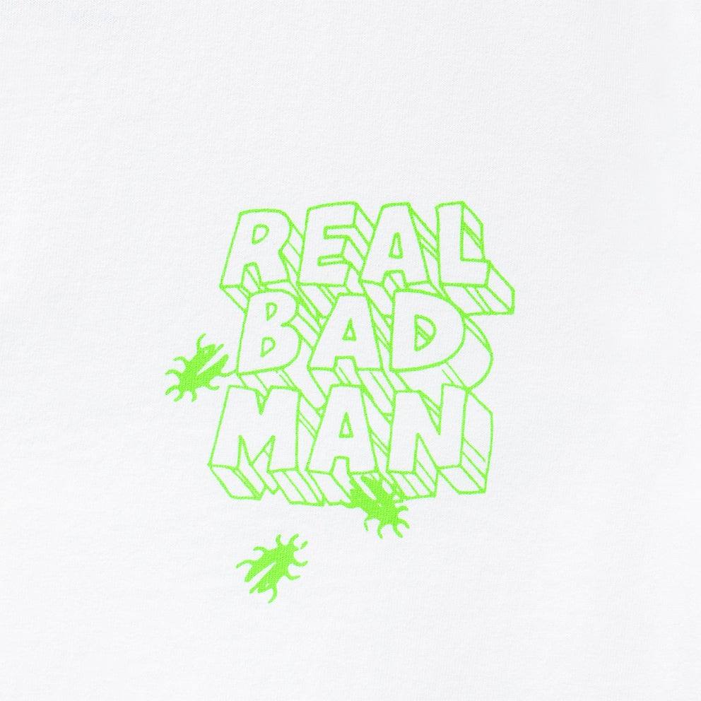 REAL BAD MAN RBM7057 ASSHOLE SS TEE WHITE