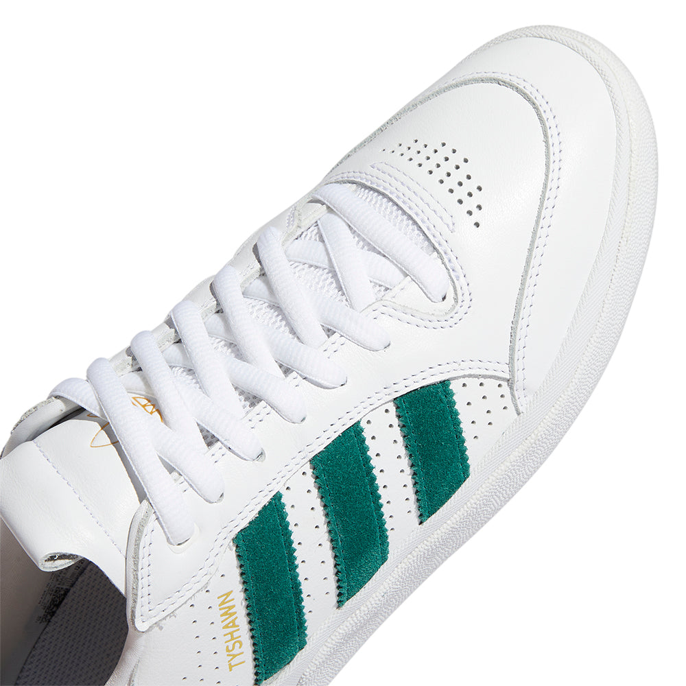 adidas skateboarding gy6954 tyshawn low shoes cloud white collegiate green gold metallic