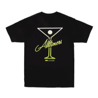 alltimers 3993575 puff classic logo tee black