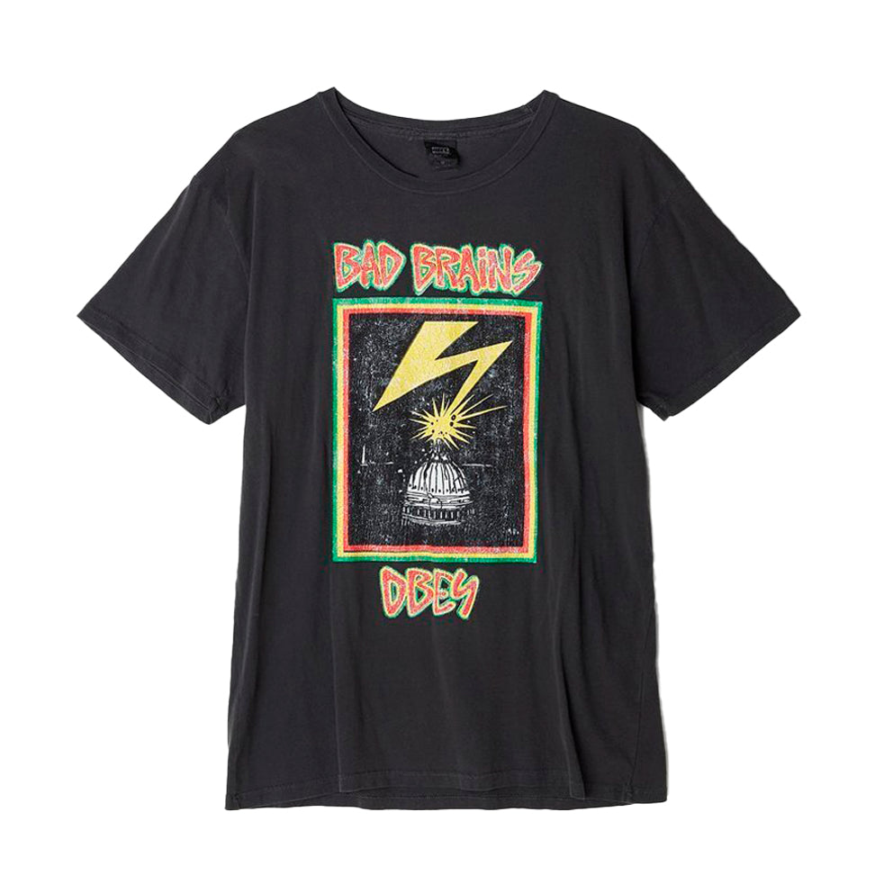 OBEY BAD BRAINS X OBEY 89 TOUR TEE // DUSTY BLACK
