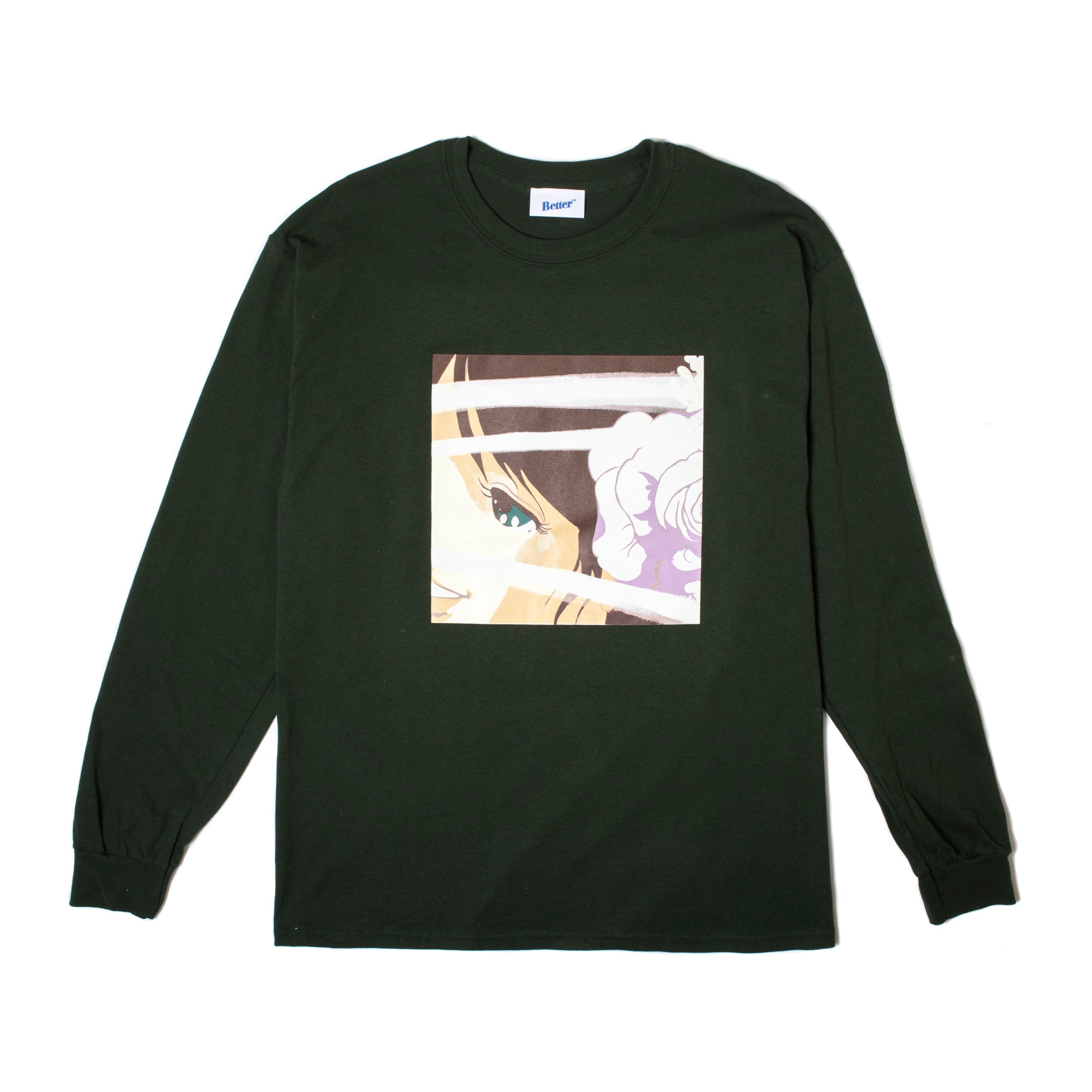 better™ 1018t202 gift shop voyeur 3 ls tee forest green