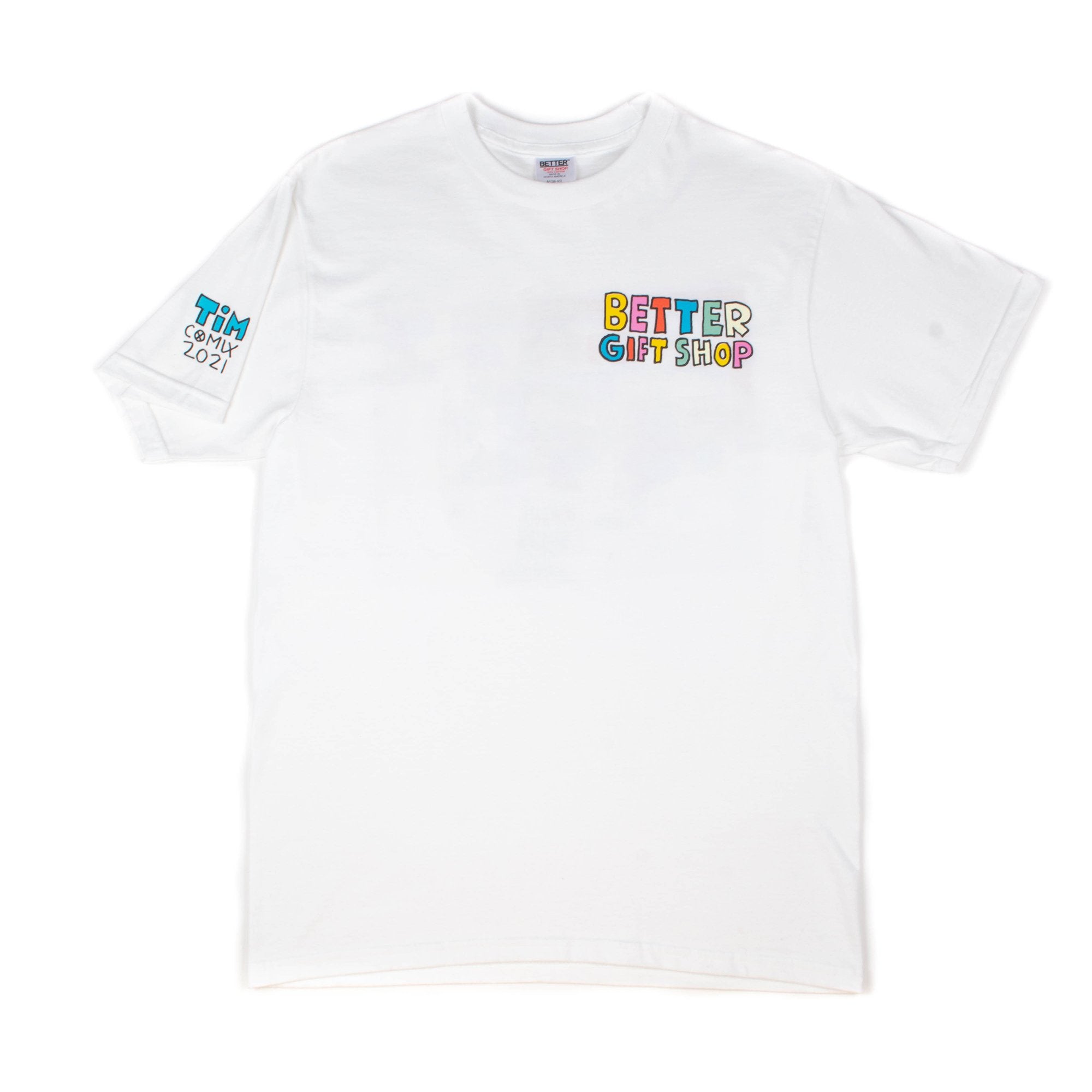 better™ b0321t006 gift shop tim comix "2021" ss t shirt white