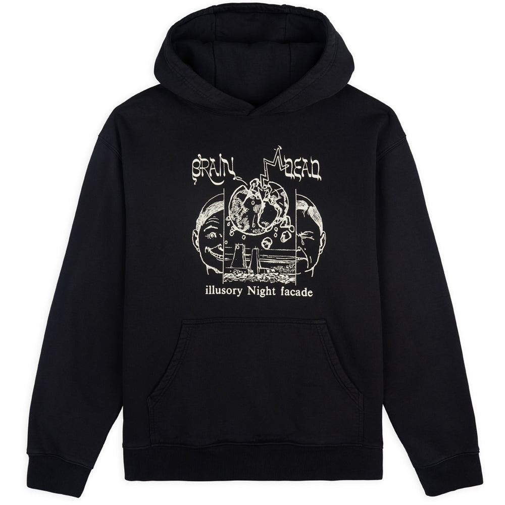 brain dead 002315BK01 night facade hoodie black